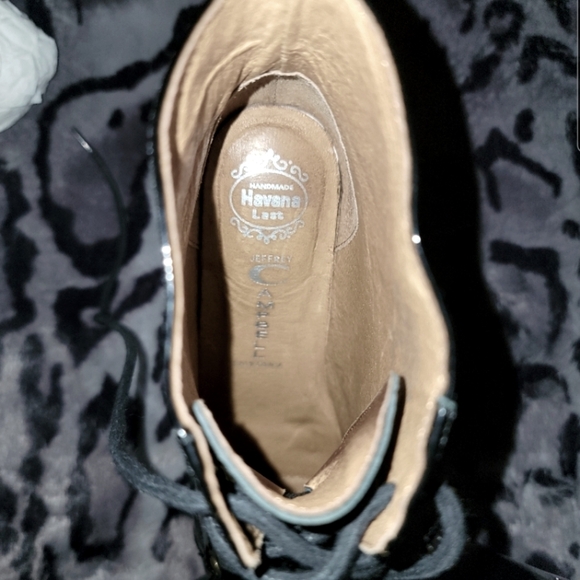 NWOB Jeffrey Campbell Lita Platform Heels Patent Leather Lucite Heel - Picture 3 of 3